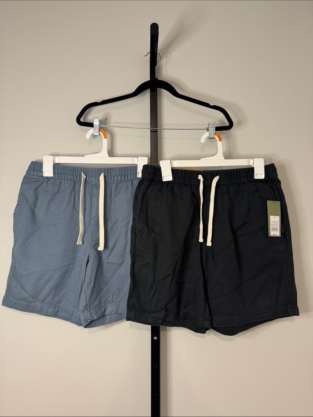 Goodfellow & Co. Men’s Vintage Pull-On Shorts Blue & Black Small S New NWT